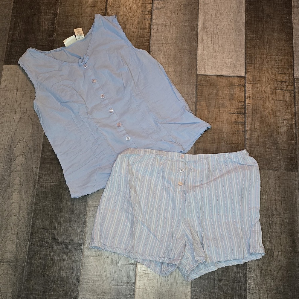 CHEROKEE WOMEN'S PAJAMAS SLEEPWEAR 2PC Set Shorts Tank Top SIZE M